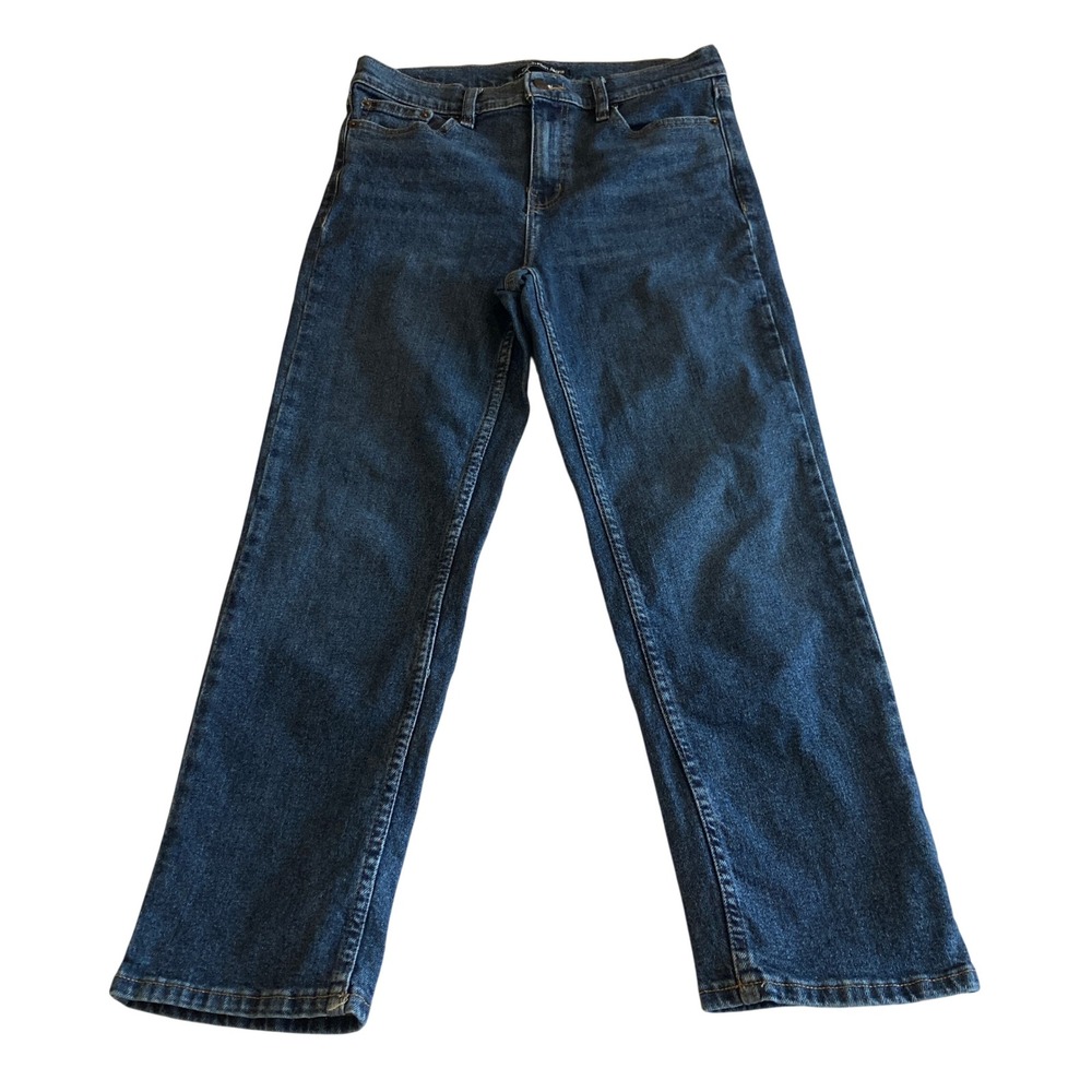 Calvin Klein Jeans Womens 8 (29x25) Dark Wash High Rise Straight Leg CJWTC00018